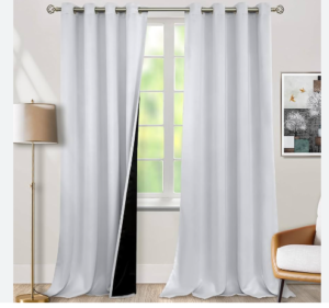 White Blackout Curtains